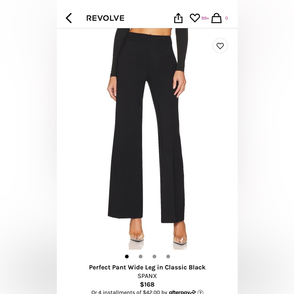 Spanx wide leg trouser size small